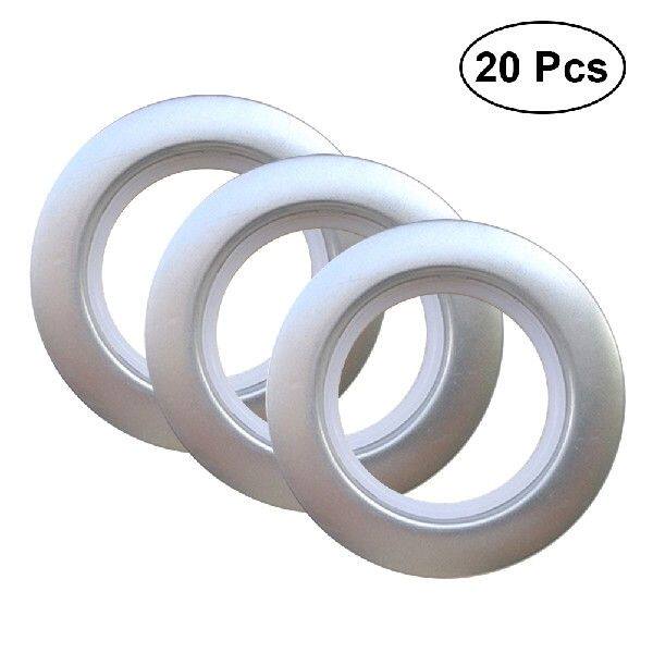 极速20PCS Convenient Roman Rod Curtain Low NOoise Buckle Eye