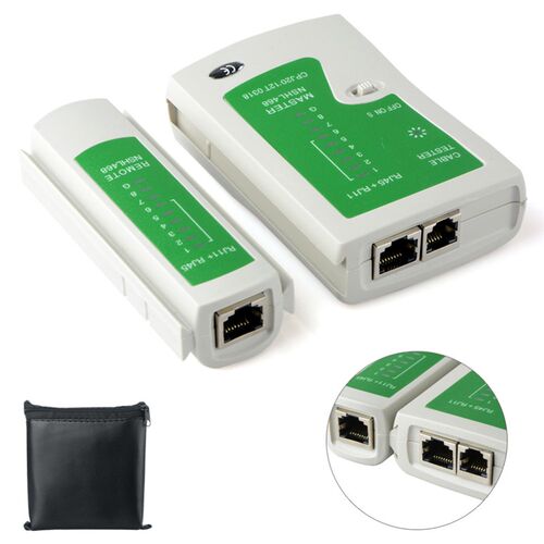 极速RJ45 RJ11 RJ12 CAT5 CAT6 UTP NetwHork LAN USB Cable Test
