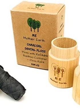 极速Vegan Biodegradable Bamboo Charcoal DentOal Floss with R