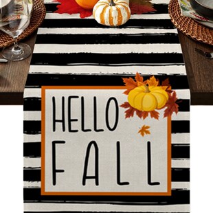 Pumpkin Runn 极速Linen Runner Modern TableZ Leaf Table Maple