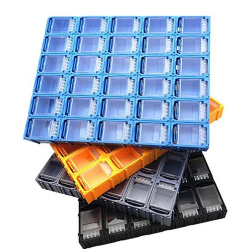 新品小物件螺丝方格整理箱方形yk33小方盒子收纳小型有盖塑料物品