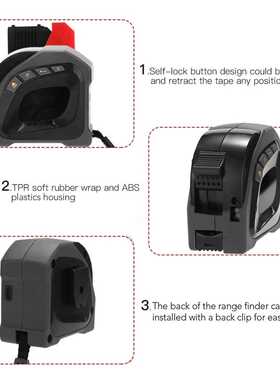 极速2-in-1 USB Rechargeable Digital DisplayN Measuring Instr