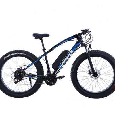 极速新电动登山自行o车助力锂电粗轮雪地车一体轮变速沙滩单车销