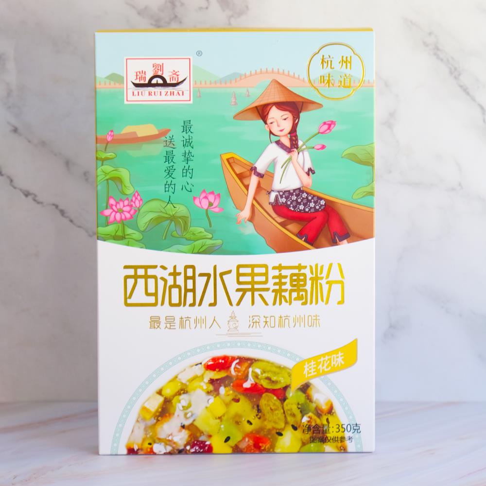 l杭y州特产零食产西湖水果藕粉特羹早餐独立小袋装桂花红味枣味35