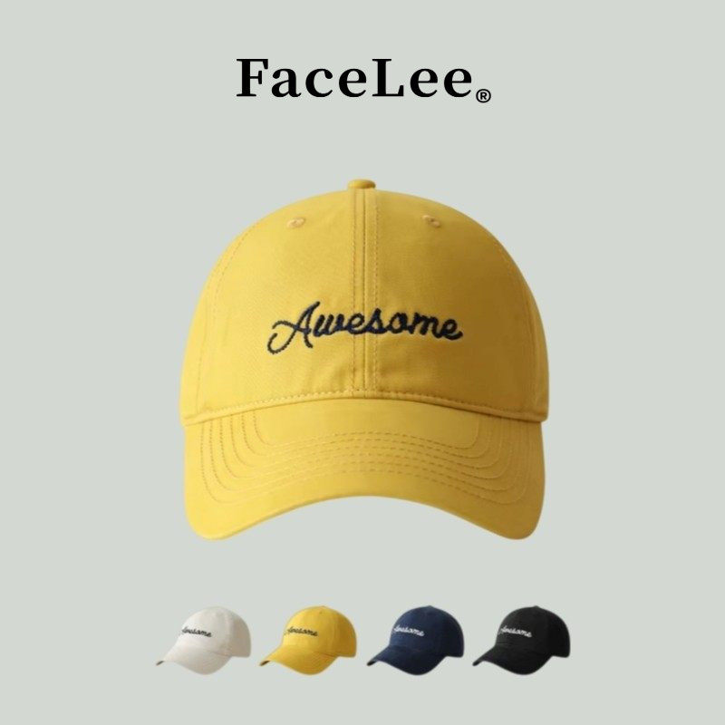 FaceLee日本设计师联名款新款深顶大头棒球帽男日系复古字母刺绣,服饰配件/皮带/帽子/围巾,手帕,淘宝优惠券,粉丝福利购,淘宝优惠卷