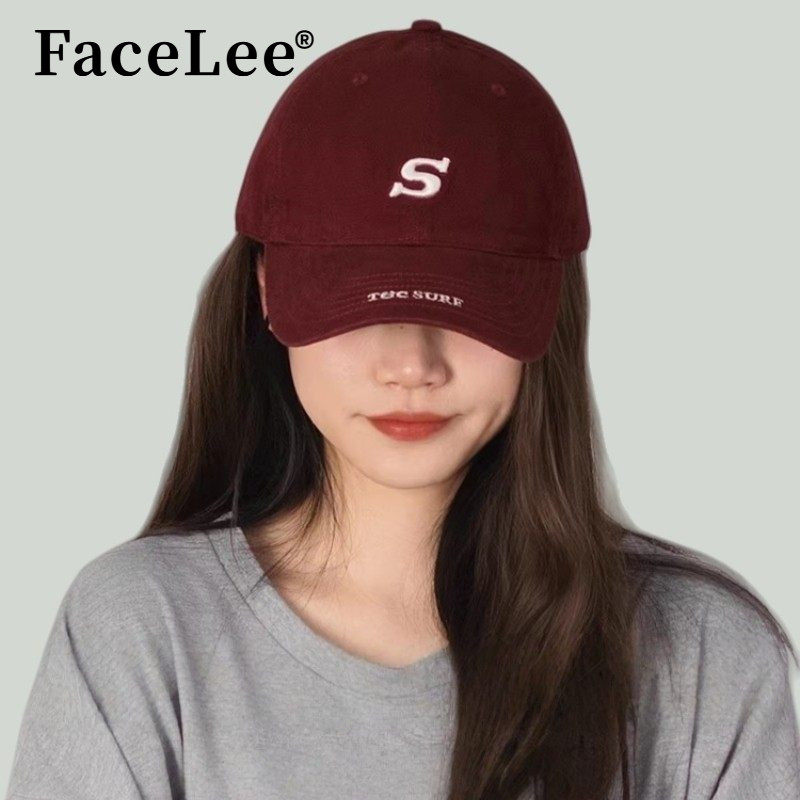 FaceLee日本设计师联名款字母S刺绣软顶棒球帽子女款2026新款深顶,服饰配件/皮带/帽子/围巾,手帕,淘宝优惠券,粉丝福利购,淘宝优惠卷