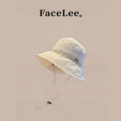 FaceLee日本设计师联名款2026新款户外渔夫帽子女夏季大檐防晒遮