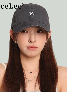 FaceLee日本设计师联名款棒球帽宽帽檐大脸显脸小帽子女款2026新