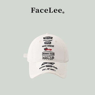 FaceLee日本设计师联名款嘻哈做旧水洗破洞棒球帽男女韩版百搭鸭