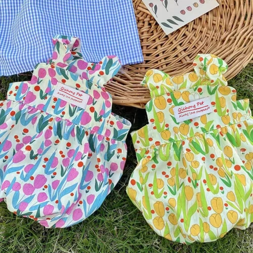 Педная юбка для принцессы Слинг Биби Белита Шеронори маленькая кошка маленькая кошачья одежда Летняя собака Цветочная юбка