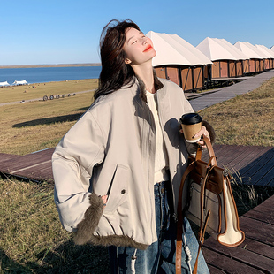 两面穿 小兔毛派克服 P205 现货 K308 1382 新款 2C301 外套