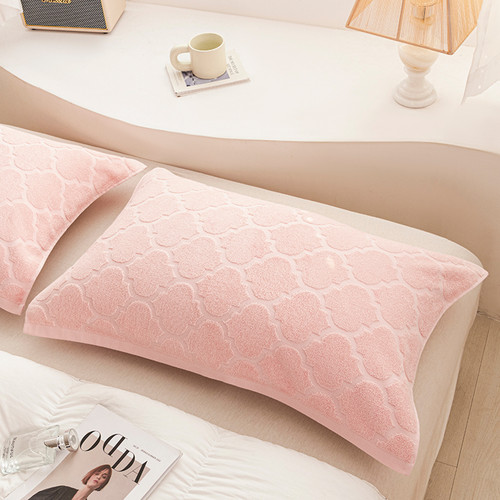 老式提花毛巾款纯棉枕巾