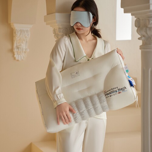 安懒懒草本荞麦壳护颈枕48x74cm