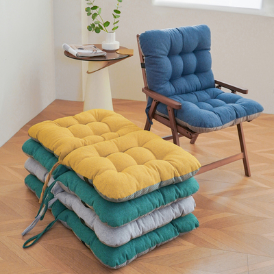 安懒懒棉麻防滑连体坐垫