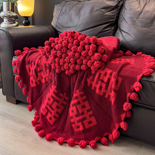 安懒懒玫瑰花束毯结婚伴手礼