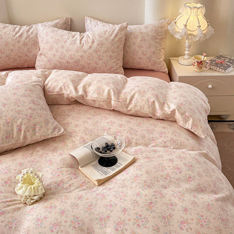 安懒懒 A类小清新全棉纯棉双层纱三四件套四季通用亲肤1.8m2m床品,床上用品,床品套件/四件套/多件套,淘宝优惠券,粉丝福利购,淘宝优惠卷