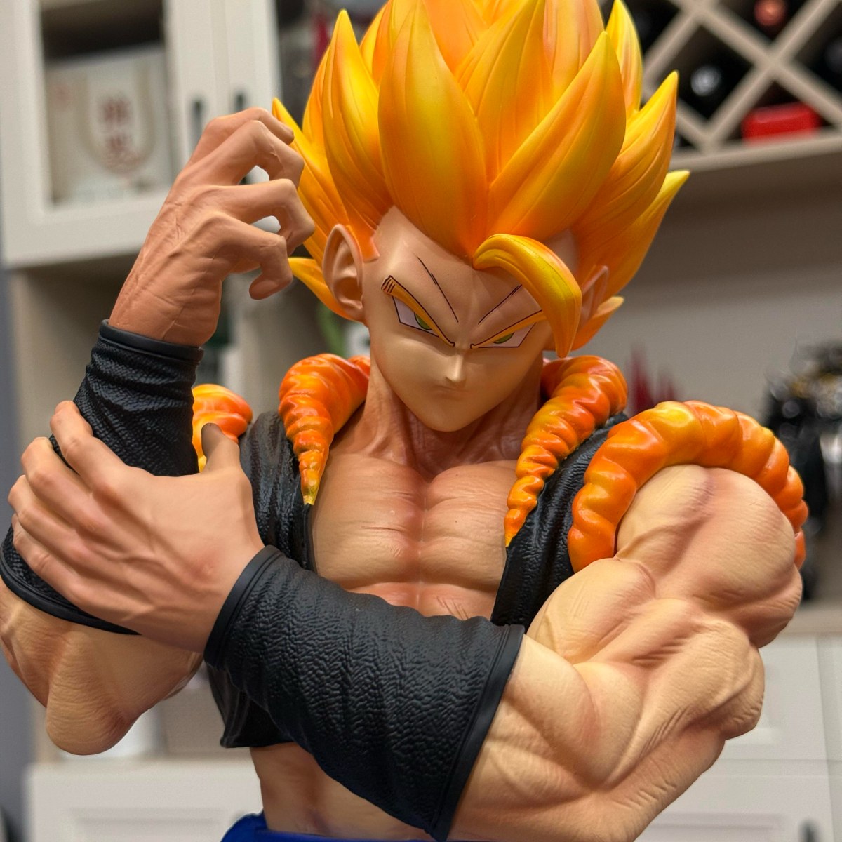 七龙珠手办 VF-双王抬手式 贝吉特悟吉塔双头雕 模型手办摆件