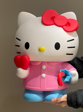 HelloKitty凯蒂猫存钱罐家居装饰桌面摆件玩具女孩儿童圣诞节礼物