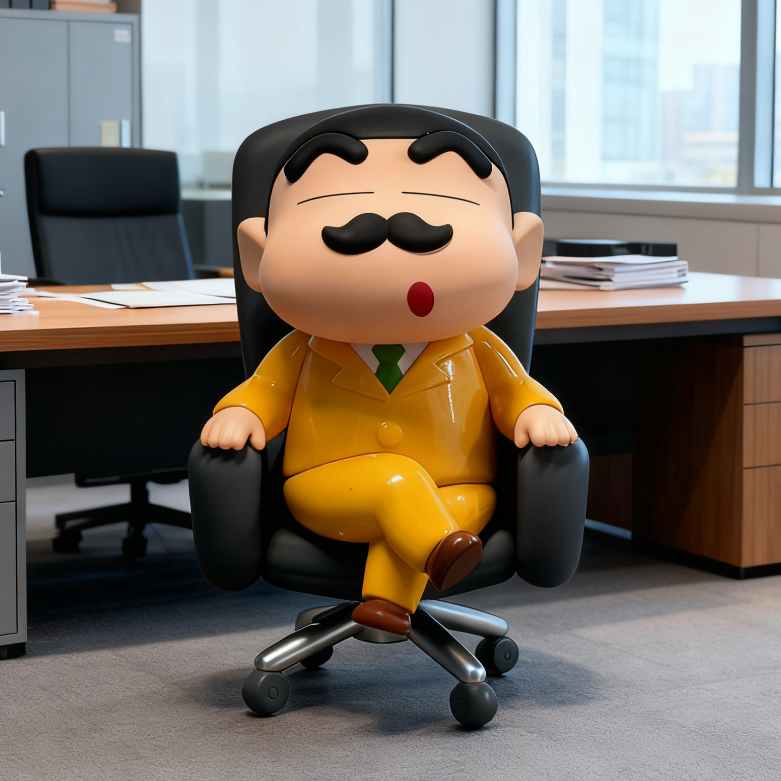 总裁蜡笔小新蜡笔小新手办动漫公仔潮玩模型车载桌面摆件生日礼物