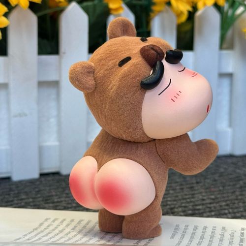 【拾壹】可爱礼物创意植绒款屁屁熊仔小新可爱摆件手办公仔礼物