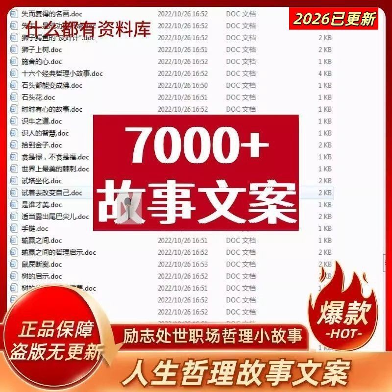 哲理故事文案人生励志职场智慧哲理故事抖音快手短视频口播文案