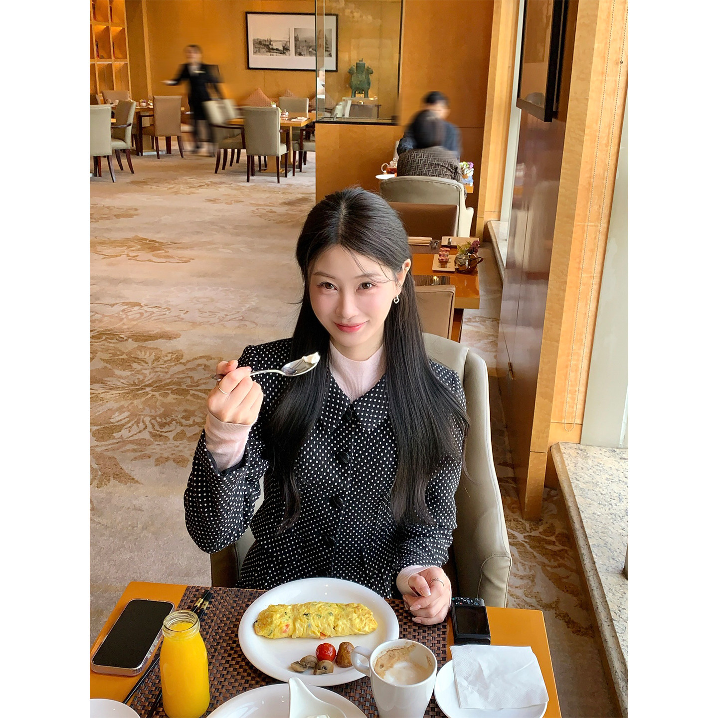 炸鸡欧尼 JeJuna 奥法庄园  复古波点短款羊毛外套高腰半裙套装女,女装/女士精品,时尚套装,淘宝优惠券,粉丝福利购,淘宝优惠卷