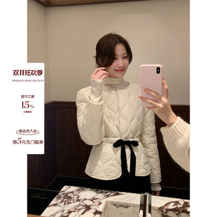 JeJuna炸鸡欧尼 茶白可可 纯棉赫本修身显瘦棉服丝绒伞裙法式套装