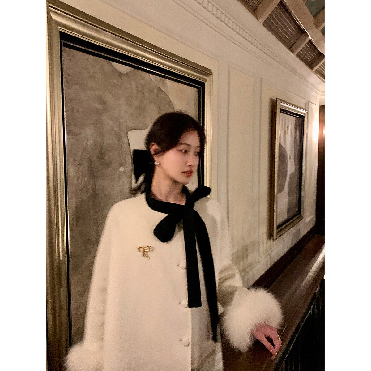 【7折现货返场】JeJuna炸鸡欧尼 奶油雪顶 50羊毛双面尼大衣外套