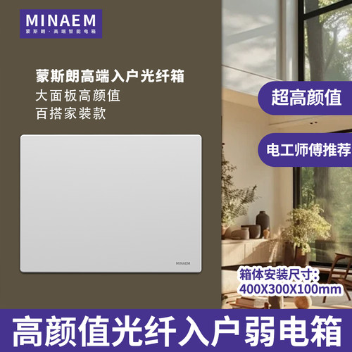 蒙斯朗高颜值弱电布线箱暗装