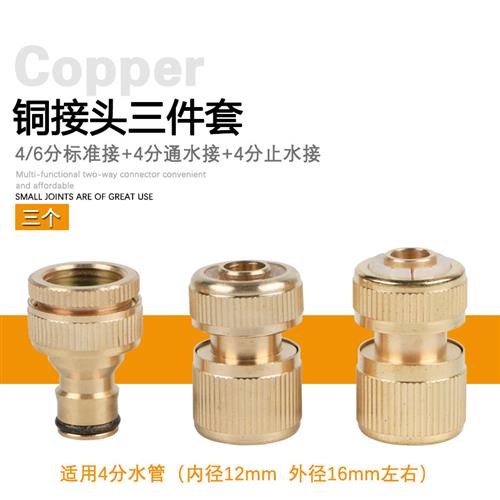 铜多功能洗车衣机水龙头接头标准通洗车高压水枪进水软管配件转换
