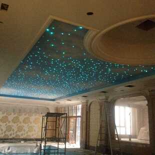 新款直销星空吊顶天花板网红餐厅酒吧展馆卧室满天星光纤灯家庭影