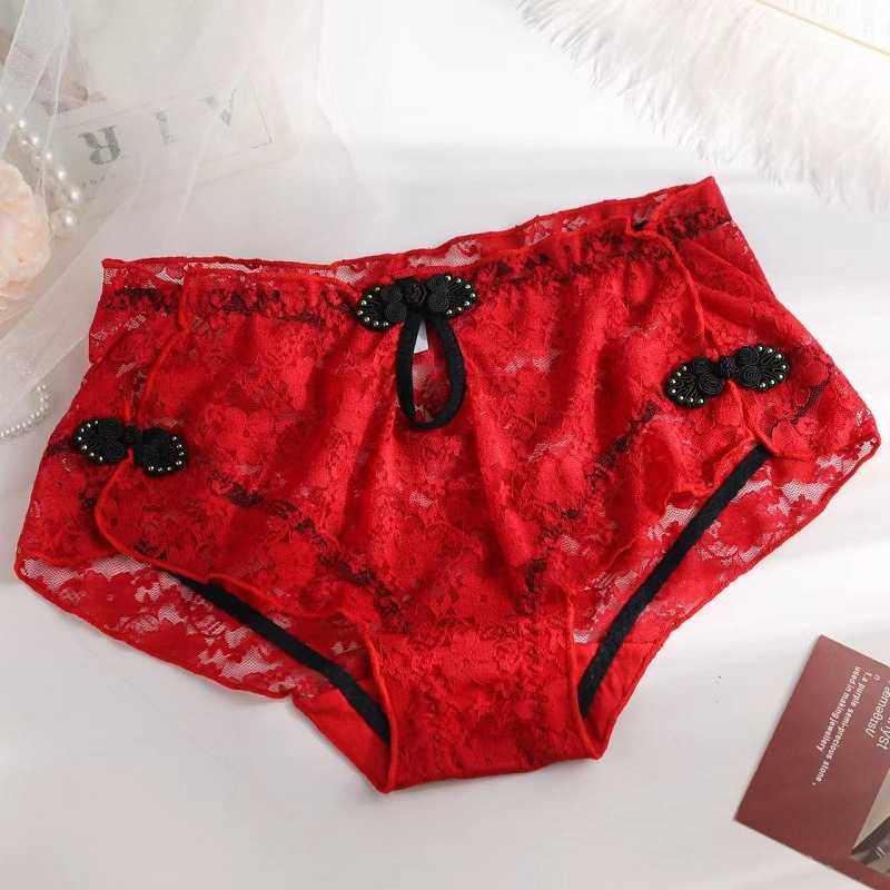 新款直销撞色复古迷人蕾丝高腰纯欲旗袍透气盘扣设计女生三角裤包,女士内衣/男士内衣/家居服,女三角裤,淘宝优惠券,粉丝福利购,淘宝优惠卷