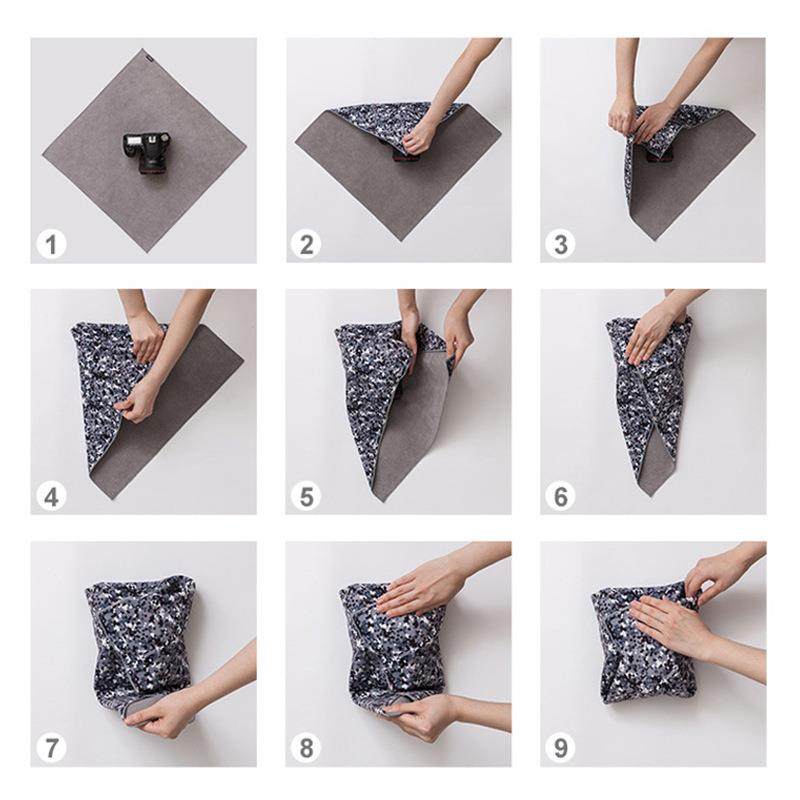 新款直销新款蓝色轻薄百贴布婴儿无声自粘起毛布数码电脑相机包裹