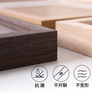 新款 裱拼图框架24寸 直销实木相画框外框挂墙8k20A4A任意尺寸4开装