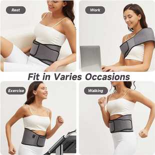 新款直销跨境新款红光理疗腰带 USB便携多功能疗法双波红外线暖腰