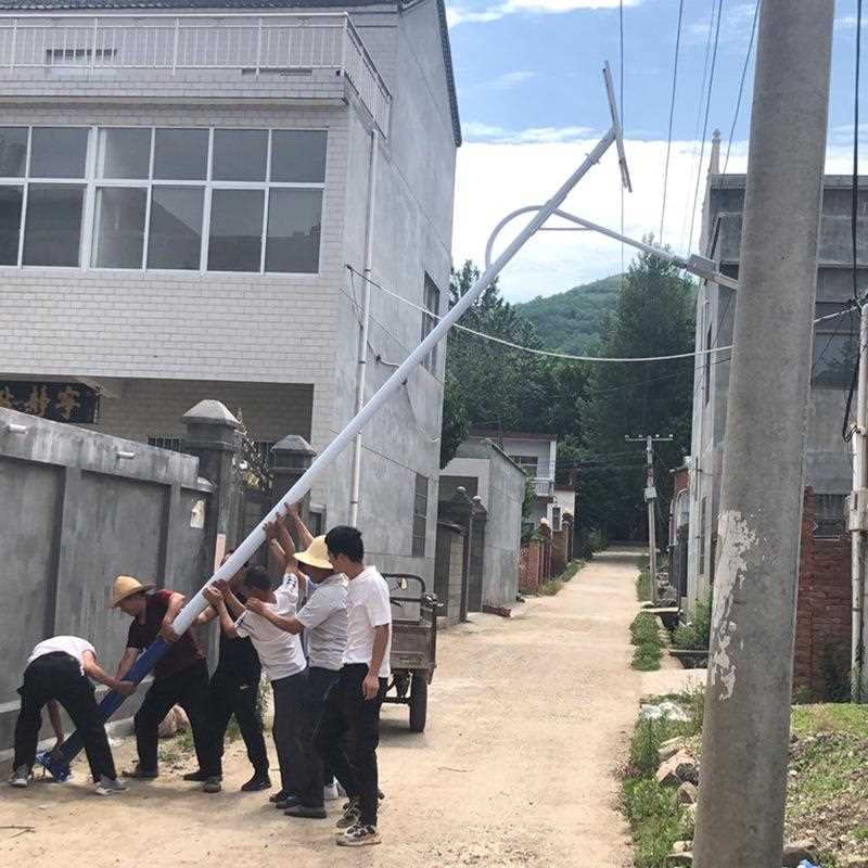 新款直销太阳能路灯 新农村改造工程款6米60wled道路照明灯路灯杆
