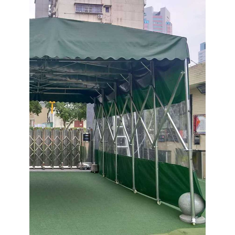 新款直销ft推拉雨棚冬季帐篷围布透明加厚保暖四角伞用户外摆摊挡