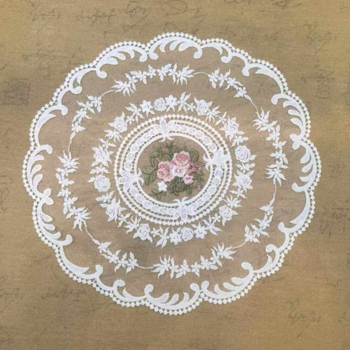 新款直销圆形餐垫防尘道具茶几花瓶床头柜蕾丝布盖布直径31公分几,居家布艺,餐垫,淘宝优惠券,粉丝福利购,淘宝优惠卷