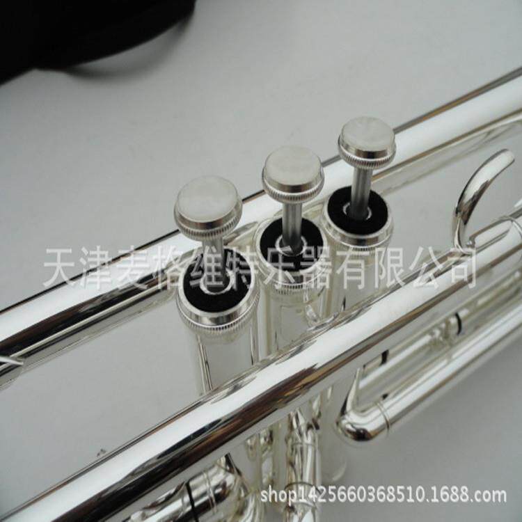 新款直销初学西洋小号乐器 降B三音小号乐器铜管镀银小号