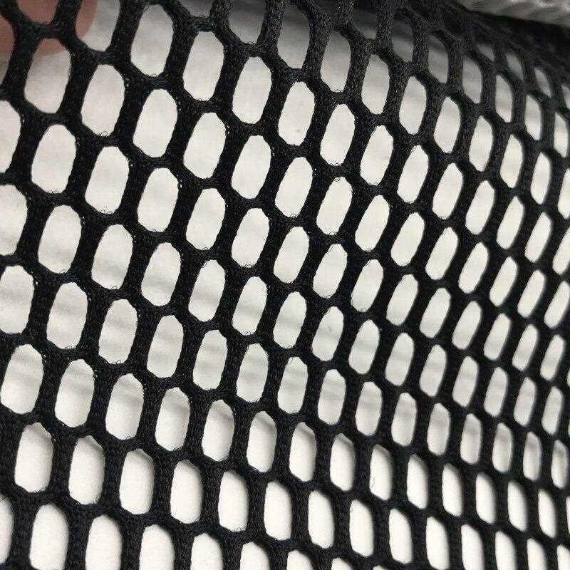 新款直销2062三明治网布时尚挎包鞋材服装面料大孔双面六角网三明