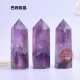 新款 直销10x3cm天然水晶柱粉紫白黄水晶单尖六棱柱水晶六角柱能量