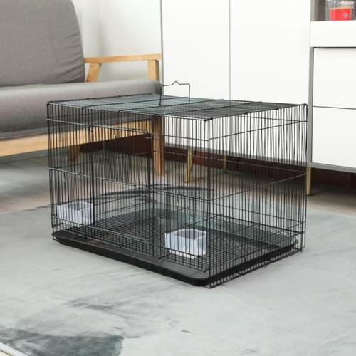 新款直销直供兔子笼子加粗铁丝豚鼠笼鸟笼折叠兔笼宠物笼子养殖笼