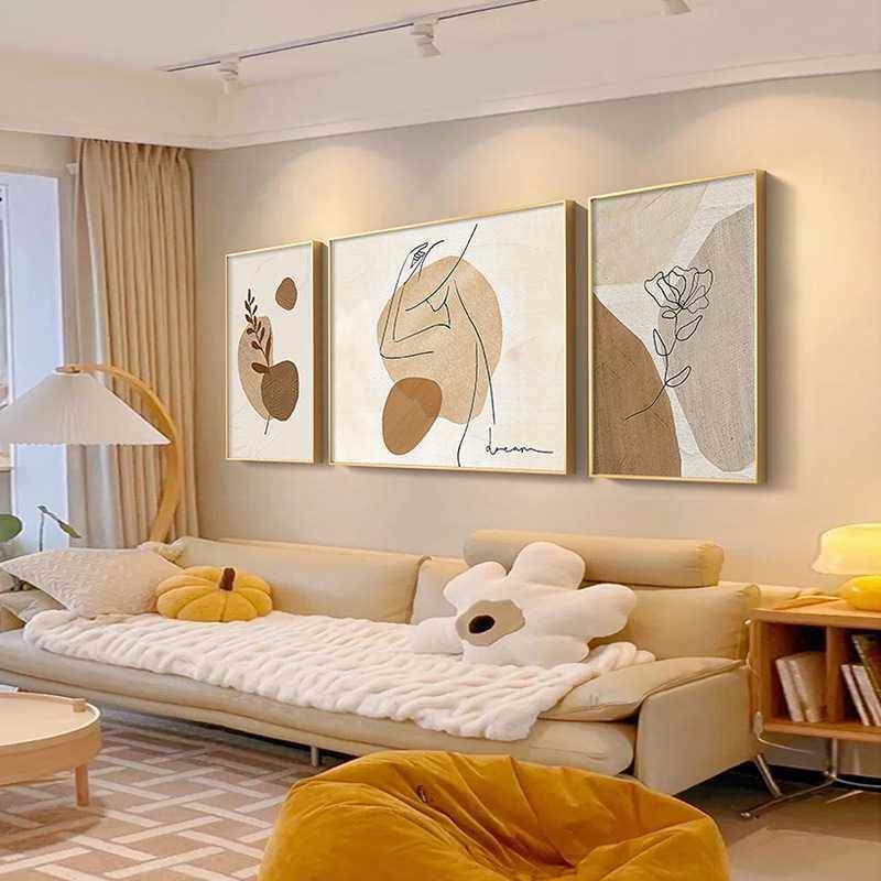 新款直销客厅沙发背景墙装饰画现代简约挂画大气玄关餐厅三联创意,家居饰品,现代装饰画,淘宝优惠券,粉丝福利购,淘宝优惠卷