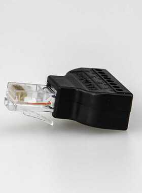 新款直销RJ45转8PIN端子 RJ45网络转接头 8P8C水晶头转绿色端子8