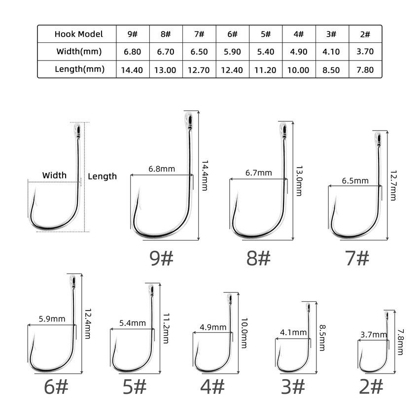 新款直销白袖鱼钩管付盒装袖钩野钓小鲫鱼长柄细条钩路亚白条马口