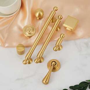 新款直销法式黄铜实心拉手柜门橱柜衣柜鞋柜橱柜抽屉美式欧式明装