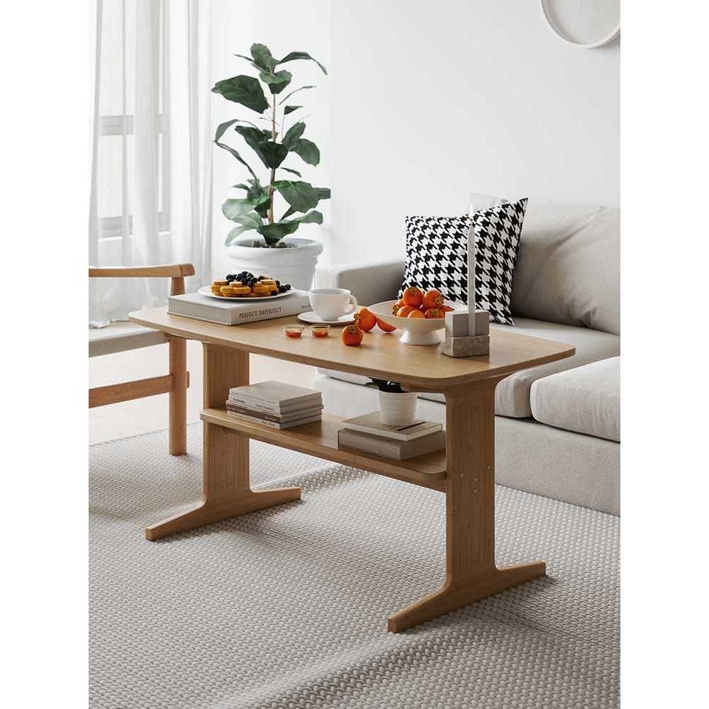 新款直销茶几客厅家用小户型现代简约茶桌双层可吃饭日式60cm加高,住宅家具,茶几,淘宝优惠券,粉丝福利购,淘宝优惠卷