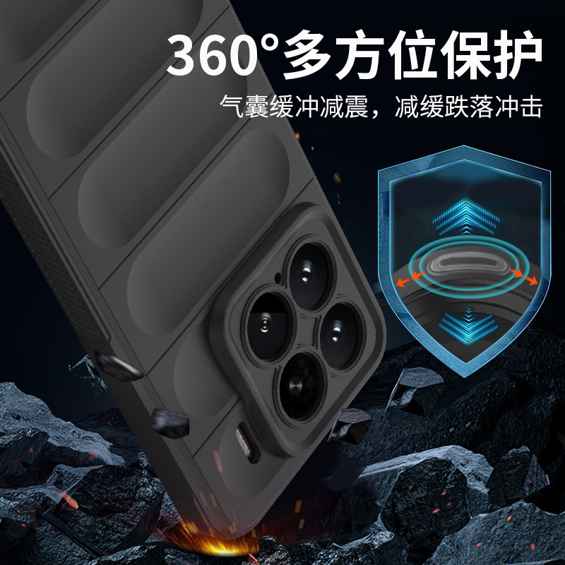 幻盾小米15手机壳15Pro液态硅胶套15Ultra肤感镜头全包防摔软壳5G精孔加厚保护套植绒纯色简约新款潮男女适用