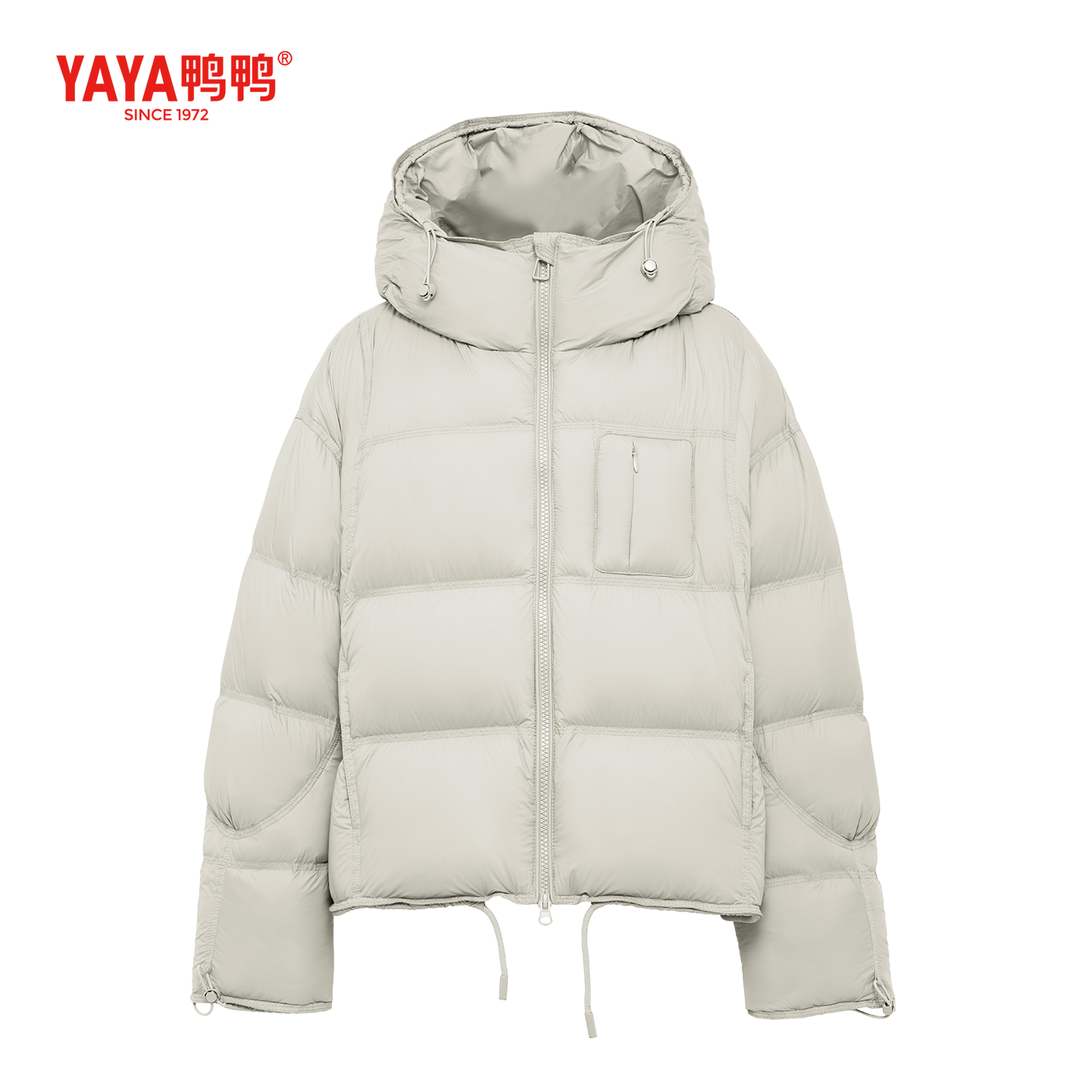 YAYA羽绒服女2025冬季新款短款爆款宽松小个子百搭时尚厚外套