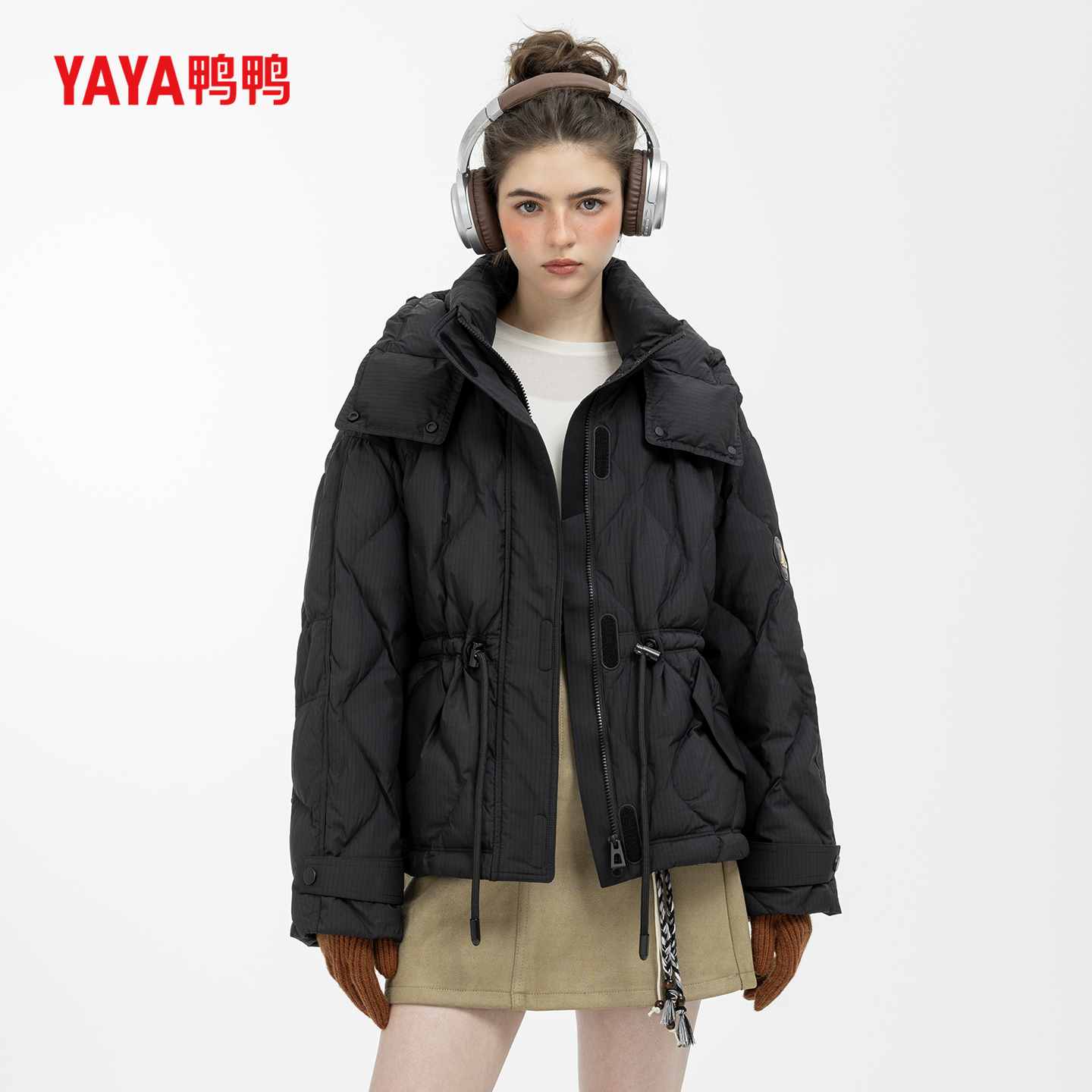 鸭鸭2025新款冬季保暖羽绒服女